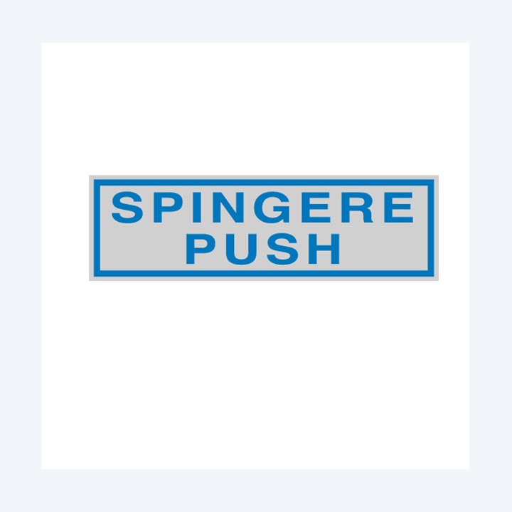 Targhetta adesiva SPINGERE PUSH 16,5 x — 77173 | Ecotempo