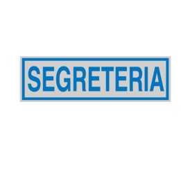 Targhetta adesiva SEGRETERIA 16,5 x 5 — 77181 | Ecotempo