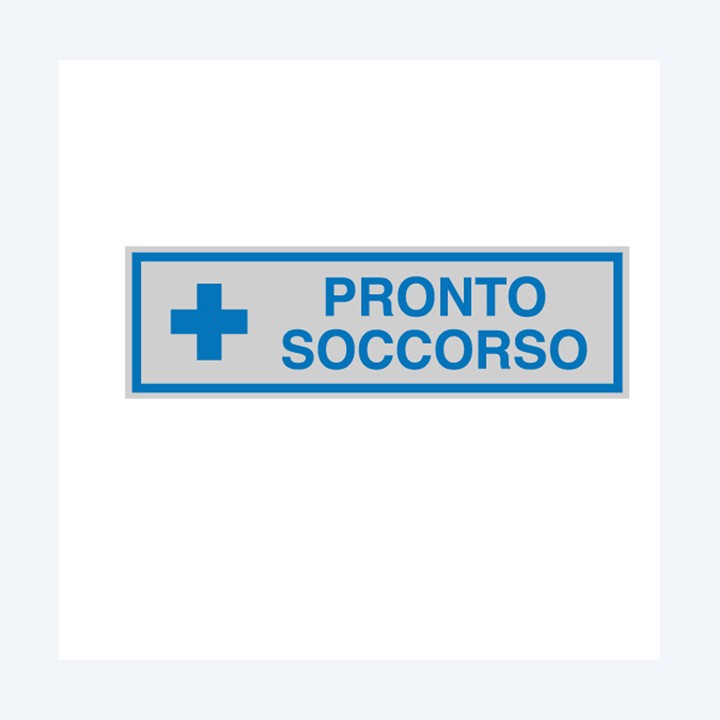 Targhetta adesiva PRONTO SOCCORSO 16,5 — 77185 | Ecotempo