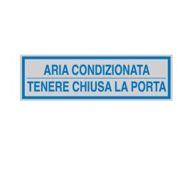 Targhetta adesiva ARIA CONDIZIONATA — 77189 | Ecotempo