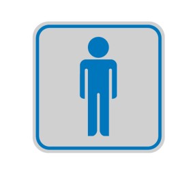 Targhetta adesiva pittogramma Toilette — 77207 | Ecotempo