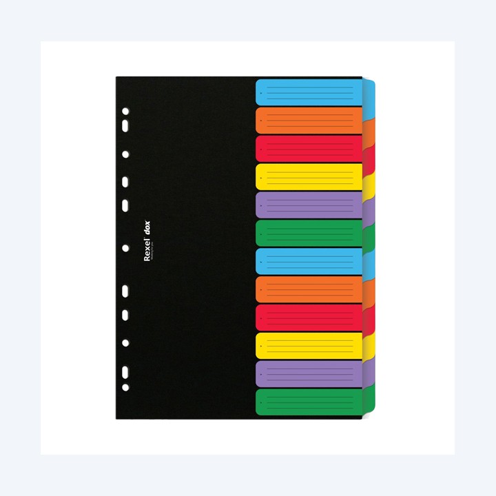 Separatore Dox 12 tasti neutri colorati — 77406 | Ecotempo