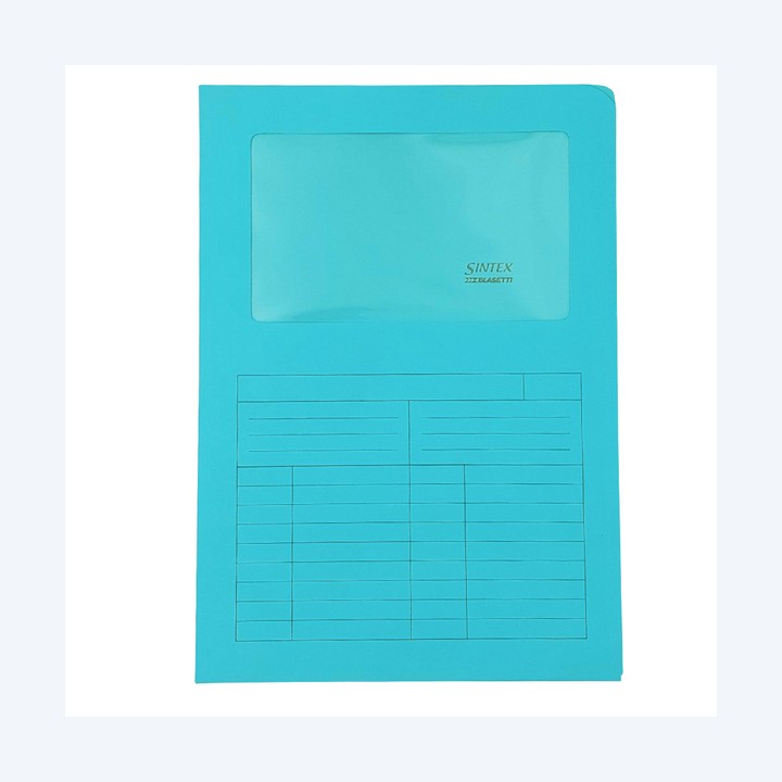 Cartellina a L con finestra Sintex 120 — 77418 | Ecotempo