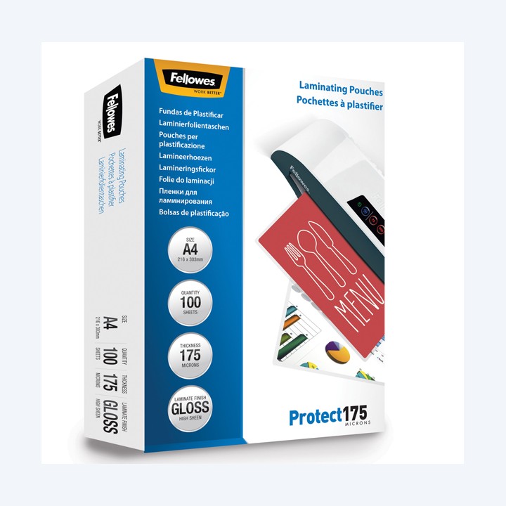 Pouches Protect175 A4 2x175 micron — 77620 | Ecotempo