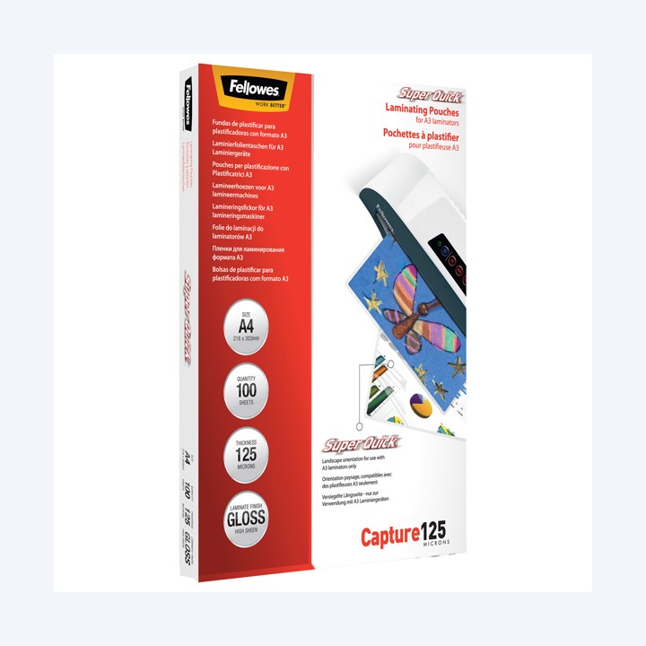 Pouches Capture125 Superquick A4 — 77623 | Ecotempo