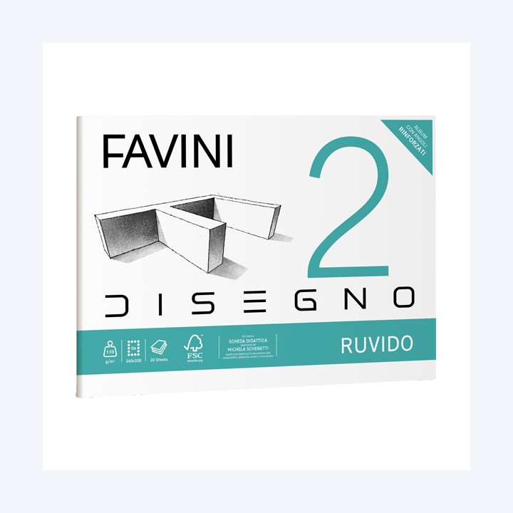 Album Favini 2 24 x 33 cm 110 gr 20 fogli ruvido Favini | Ecotempo