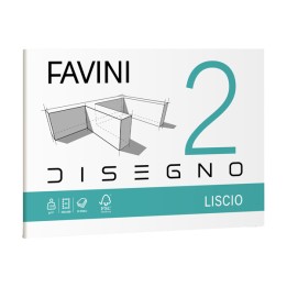 Album Favini 2 33 x 48 cm 110 gr 10 fogli liscio Favini | Ecotempo
