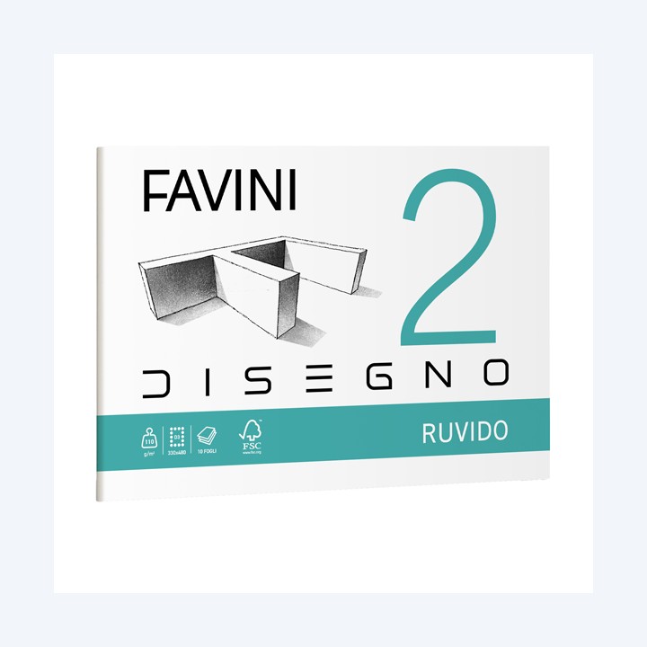 Album Favini 2 33 x 48 cm 110 gr 10 fogli ruvido Favini | Ecotempo