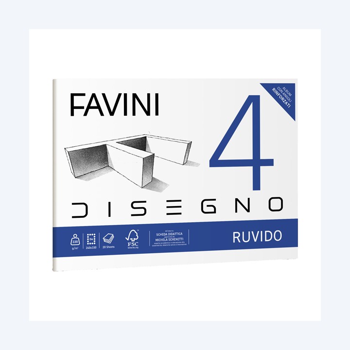 Album Favini 4 24 x 33 cm 220 gr 20 fogli ruvido Favini | Ecotempo