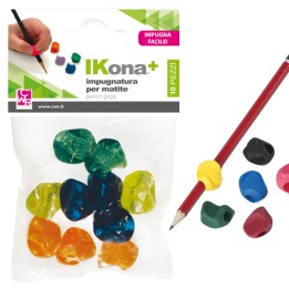 Impugnatura per matite gomma colori — 79540 | Ecotempo
