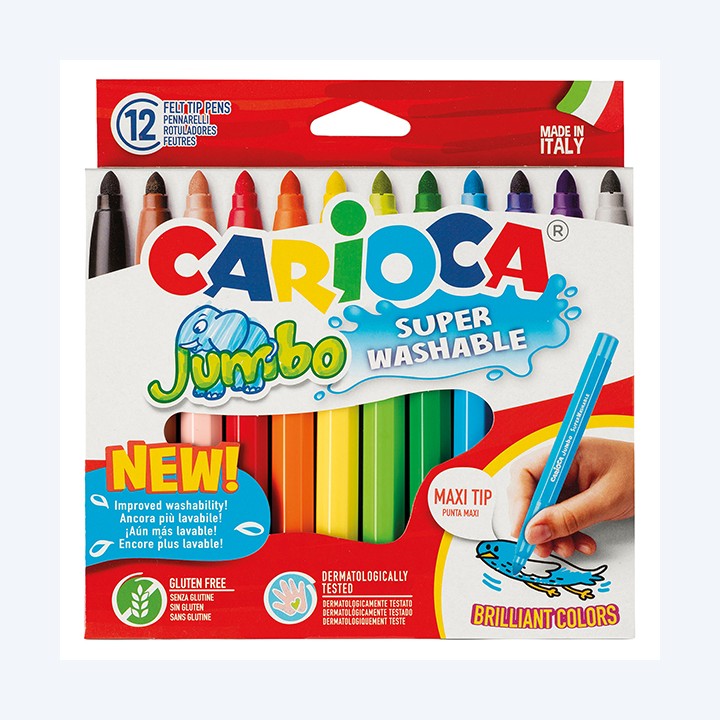 Pennarelli Jumbo punta 6,0mm colori — 79755 | Ecotempo