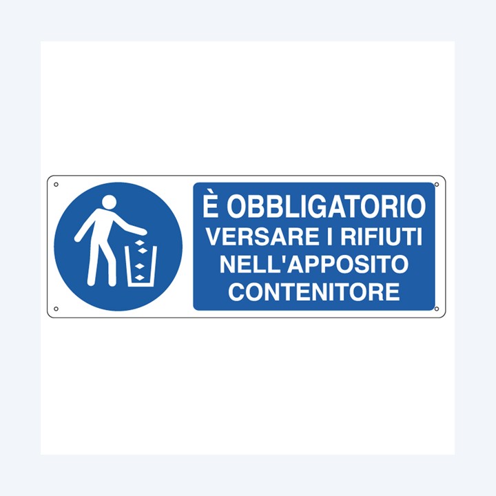 Cartello segnalatore 35x12,5 cm È — 79818 | Ecotempo