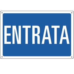 Cartello segnalatore 30x20 cm ENTRATA — 79826 | Ecotempo