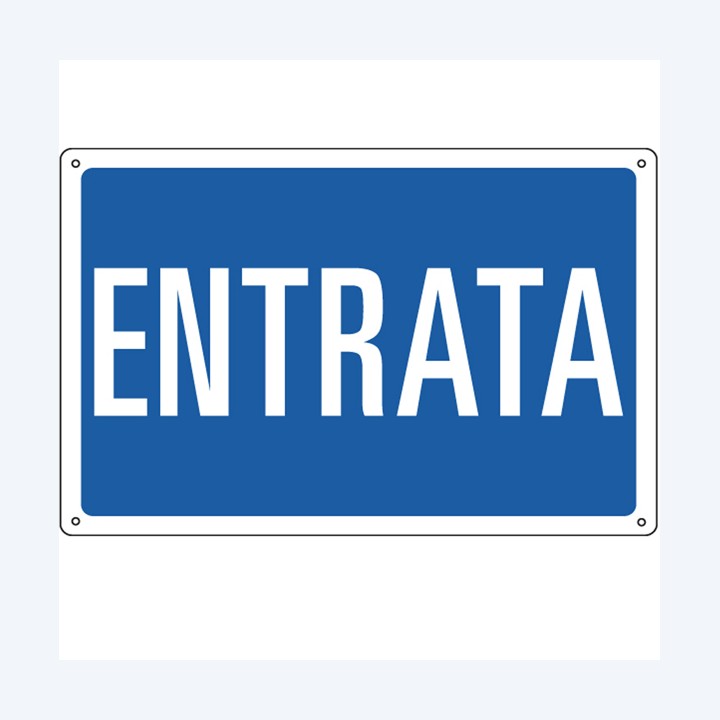 Cartello segnalatore 30x20 cm ENTRATA — 79826 | Ecotempo