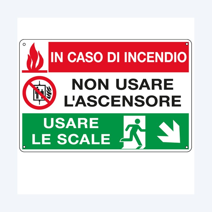 Cartello segnalatore multisimbolo 30x20 — 79832 | Ecotempo