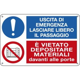 Cartello segnalatore multisimbolo 30x20 — 79833 | Ecotempo