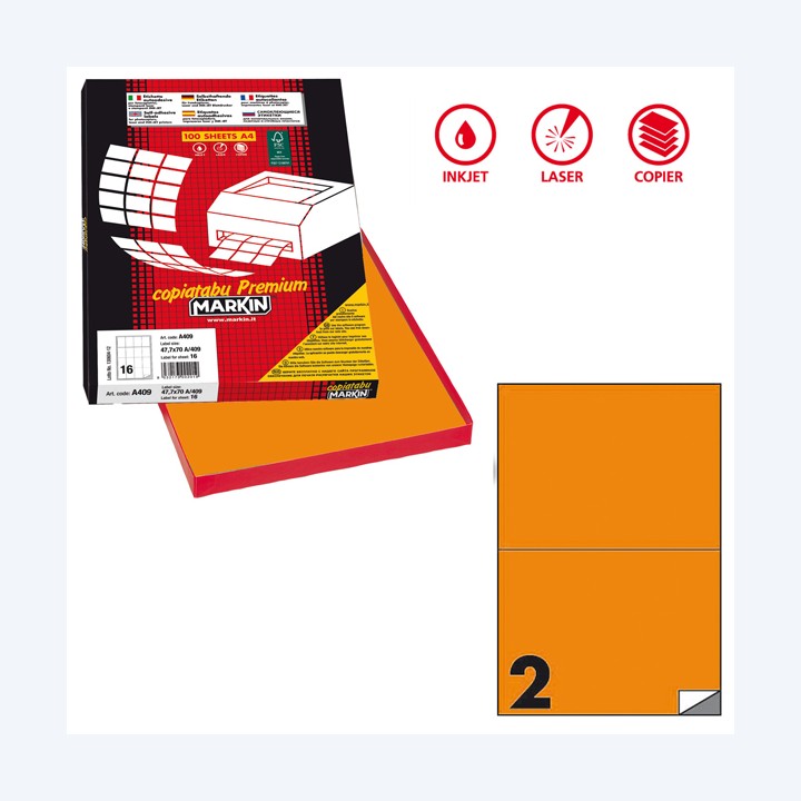 Etichette adesive C/509 in carta — 80173 | Ecotempo