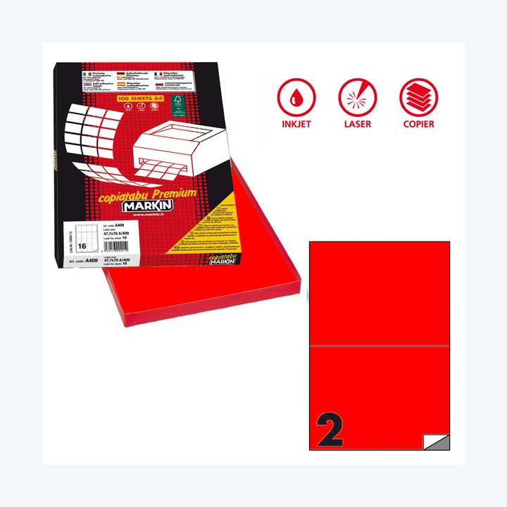 Etichette adesive C/509 in carta — 80175 | Ecotempo