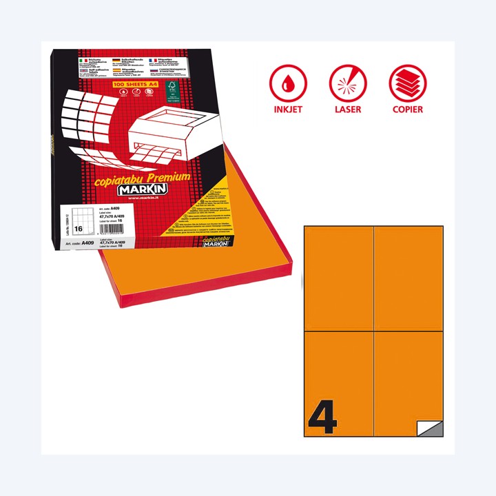 Etichette adesive C/519 in carta — 80181 | Ecotempo