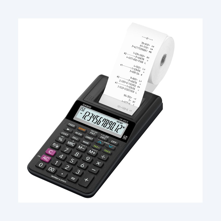 Calcolatrice scrivente HR-8RCE 12 cifre — 80344 | Ecotempo