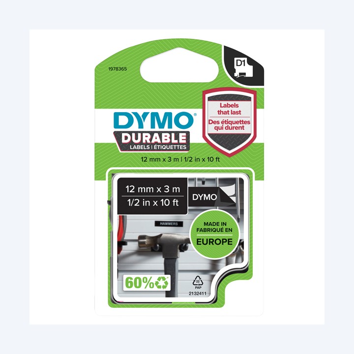 Nastro D1 Durable 1978365 12 mm x 3 mt — 80348 | Ecotempo