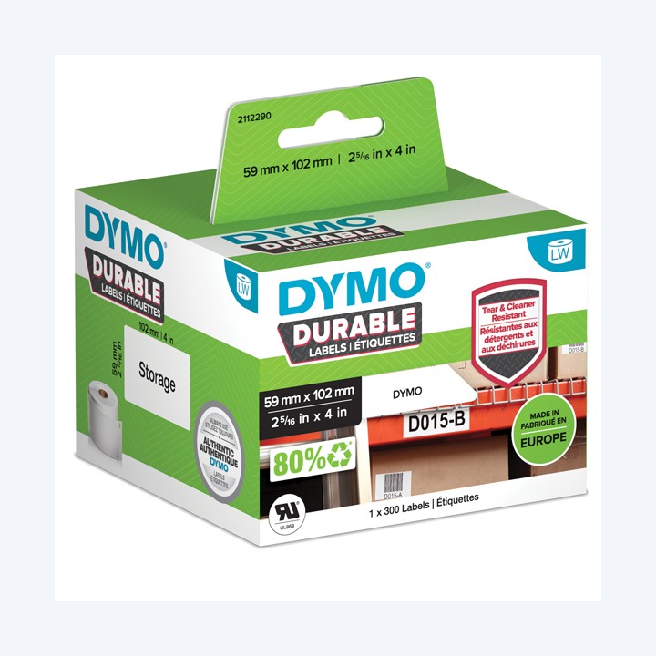 Rotolo 300 etichette LW Durable 1933088 — 80376 | Ecotempo