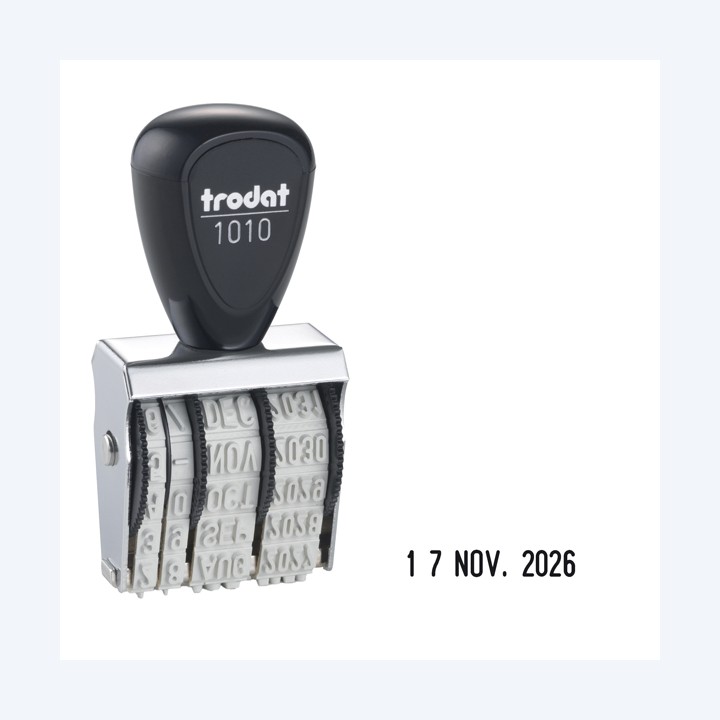 Timbro Datario 1010 manuale 4 mm Trodat | Ecotempo