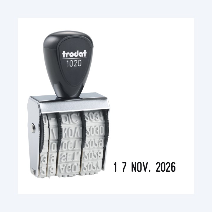 Timbro Datario 1020 manuale 5 mm Trodat | Ecotempo