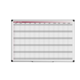 Planner magnetico annuale 90 x 60 cm silver Bi-Office | Ecotempo
