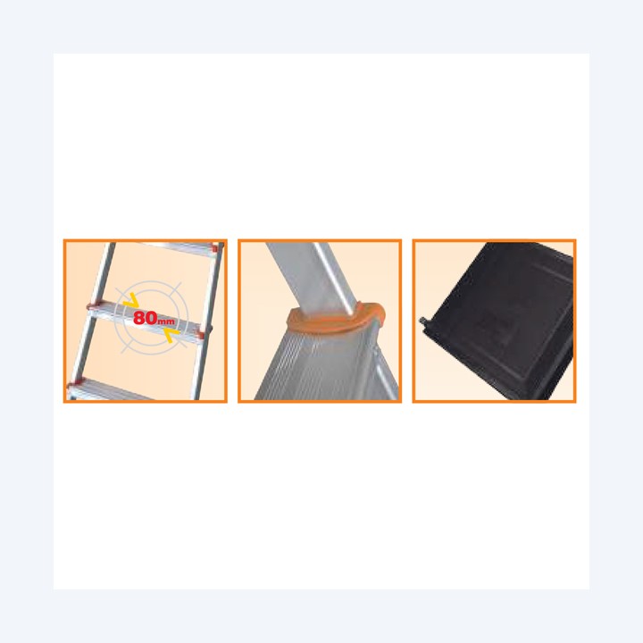 Scala domestica Stella Basic 3 gradini — 80734 | Ecotempo
