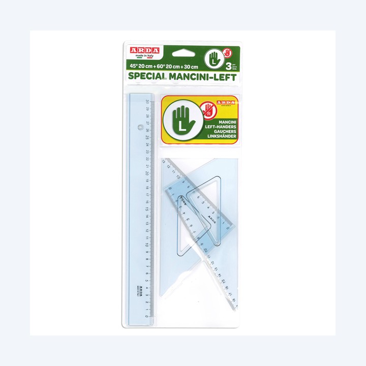 Set disegno per mancini riga 30cm — 80907 | Ecotempo