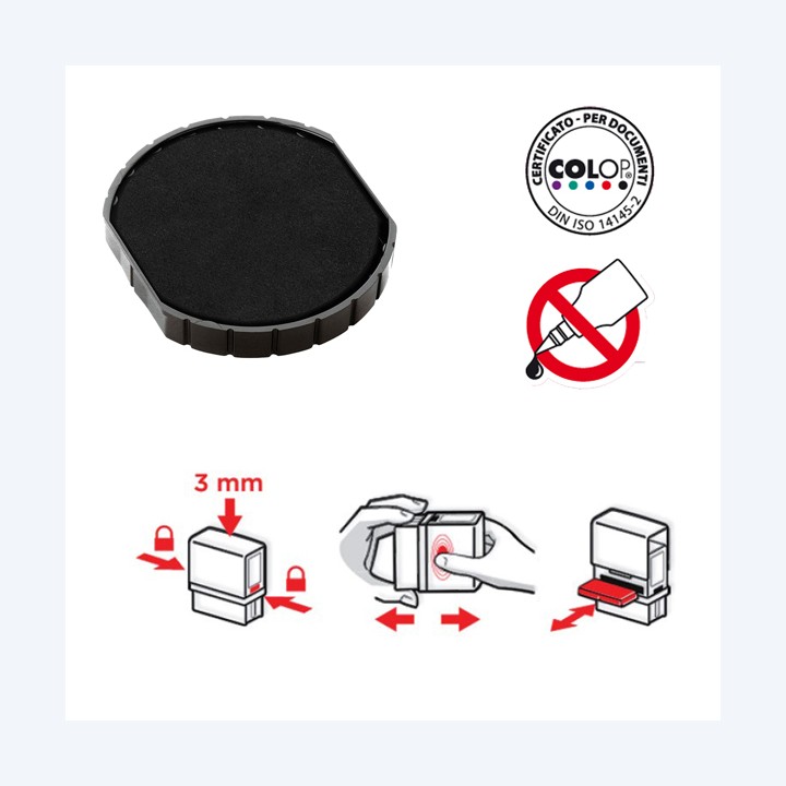 Tampone di ricambio E/R50 nero Colop | Ecotempo