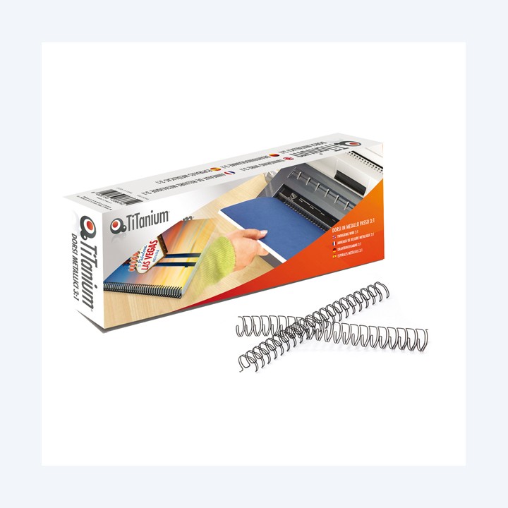 Dorsi spirale metallo 34 anelli passo — 81432 | Ecotempo