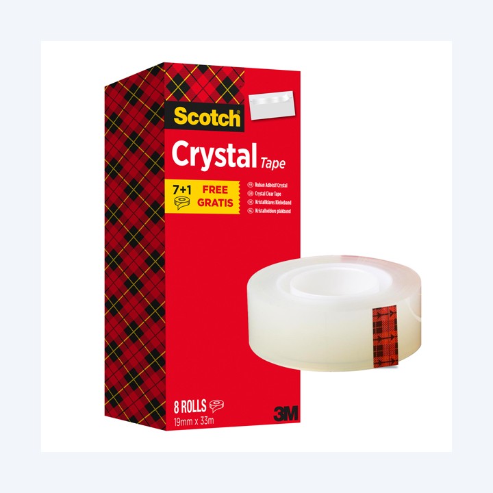 Nastro adesivo Scotch Crystal 600 19 mm — 81536 | Ecotempo