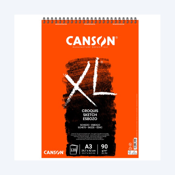 Album XL Croquis A3 90 gr 120 fogli Canson | Ecotempo