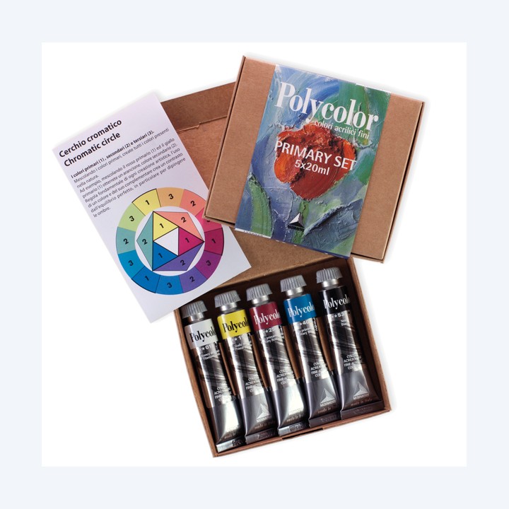 Colori vinilici Polycolor Primary Set — 82102 | Ecotempo