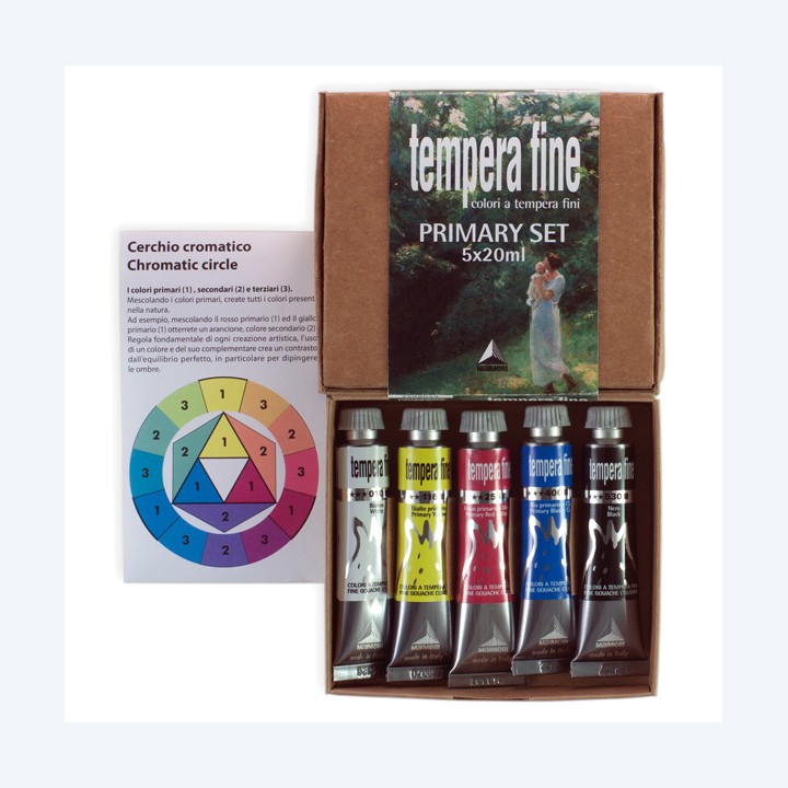 Tempera fine Primary Set 20 ml colori — 82103 | Ecotempo