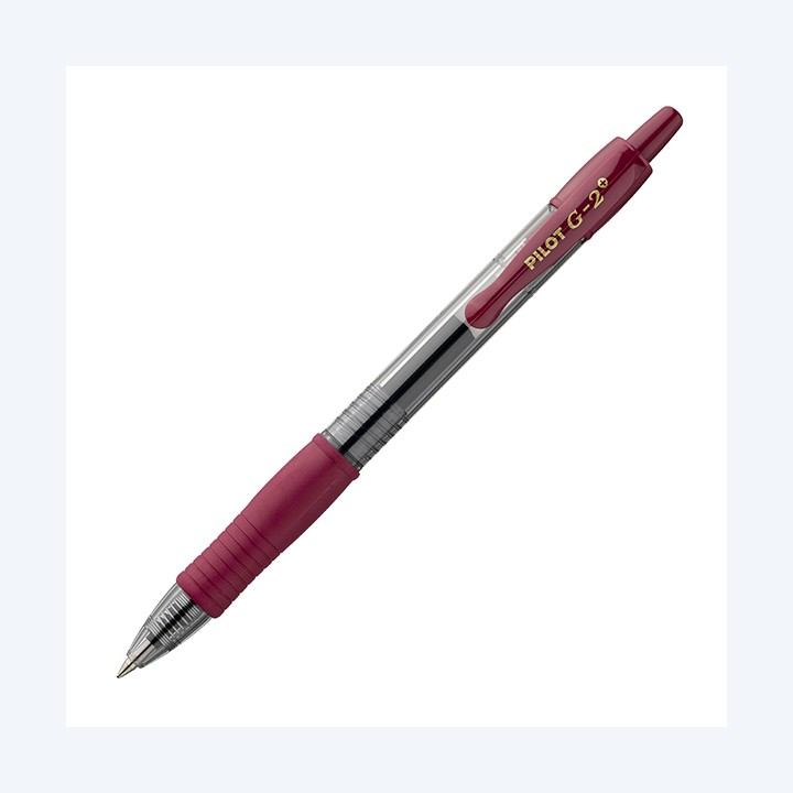 Roller gel a scatto G-2+ punta 0,7mm bordeaux Pilot | Ecotempo