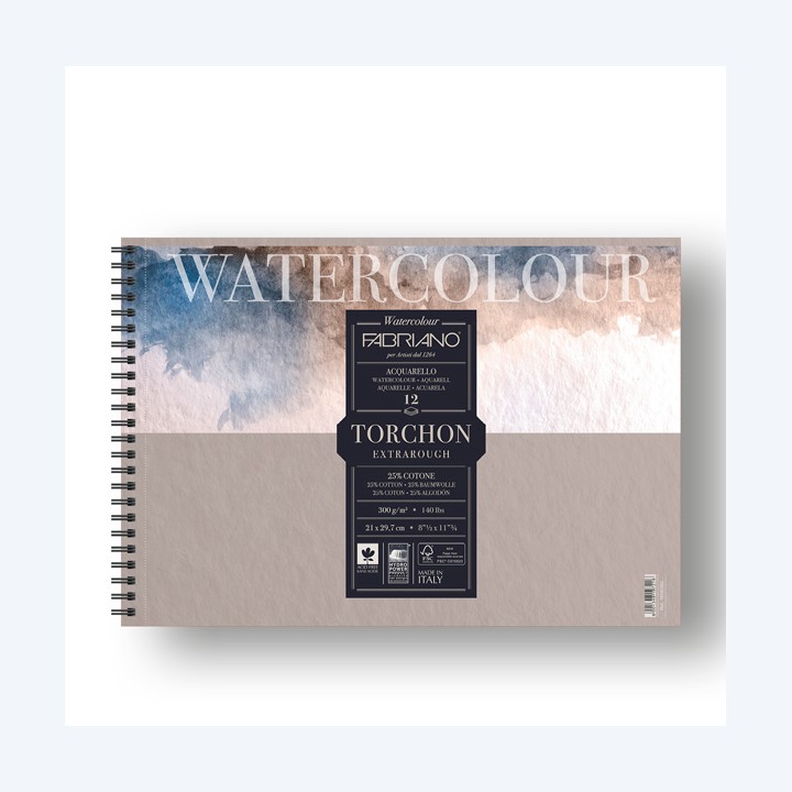 Blocco Watercolour Torchon A4 12 fogli — 82611 | Ecotempo