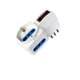 Adattatore con spina 10A verticale 2 — 82636 | Ecotempo