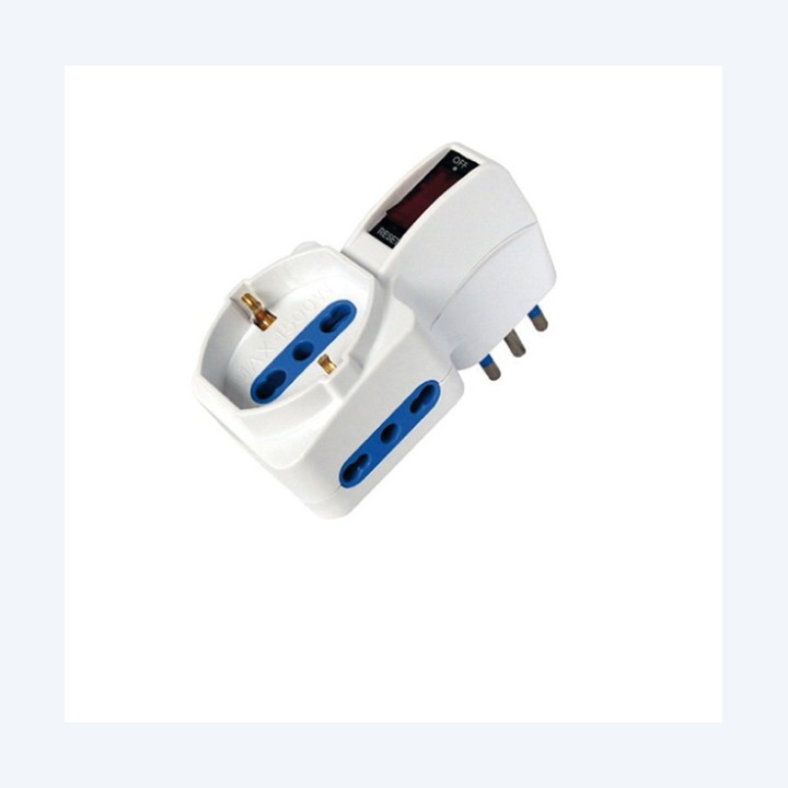 Adattatore con spina 10A verticale 2 — 82636 | Ecotempo