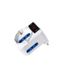 Adattatore con spina 10A orizzontale 2 — 82637 | Ecotempo