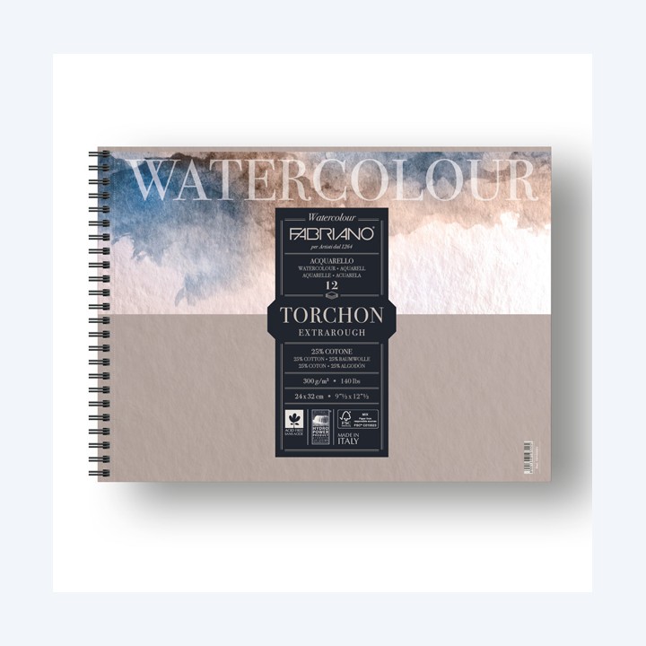 Blocco Watercolour Torchon 24 x 32 cm — 82651 | Ecotempo