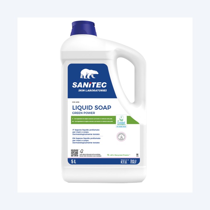 Sapone liquido Green Power 5 L floreale Sanitec | Ecotempo