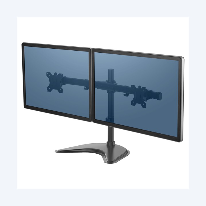 Braccio porta monitor Doppio Freestanding Fellowes | Ecotempo