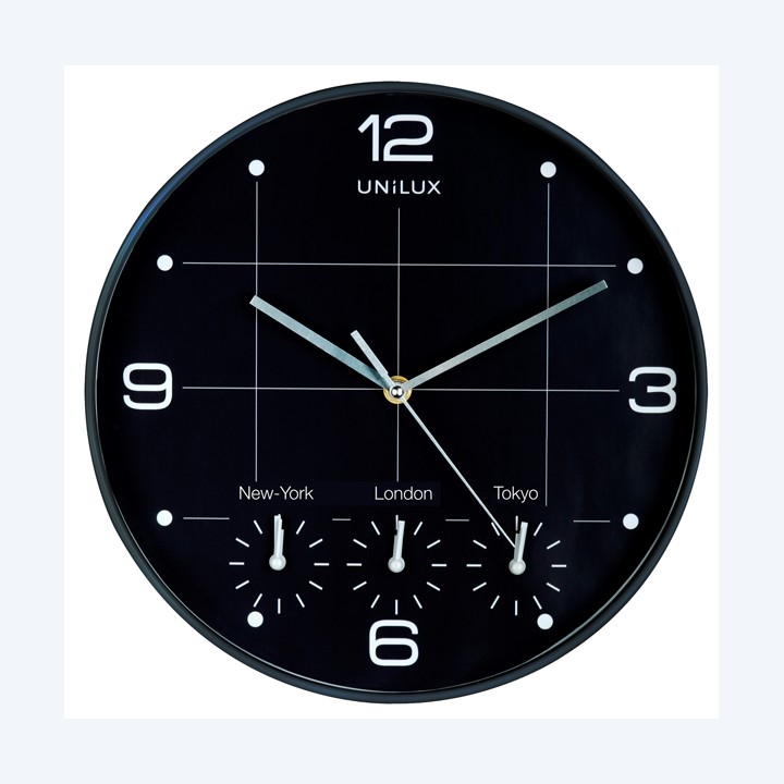 Orologio da parete On Time 4 fusi orari — 83006 | Ecotempo