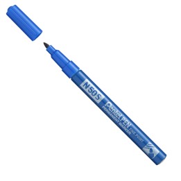 Marcatore permanente N50S punta tonda blu Pentel | Ecotempo