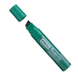 Marcatore permanente N50XL punta scalpello verde Pentel | Ecotempo