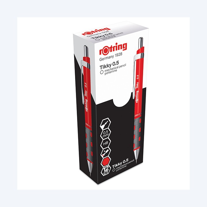 Portamine Tikky mina 0,5mm fusto rosso Rotring | Ecotempo