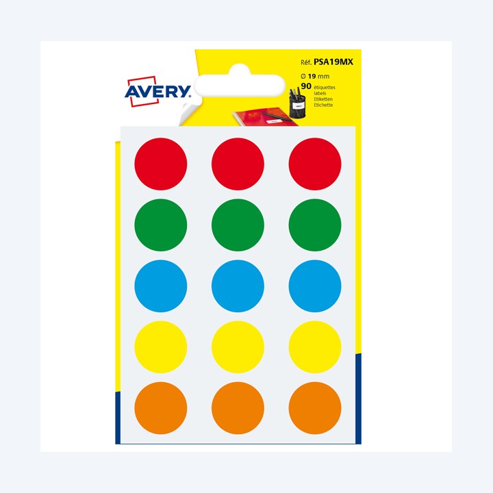 Etichette adesive tonde PSA in carta — 83398 | Ecotempo